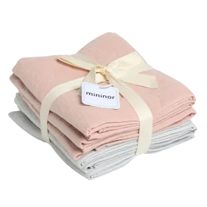 Mininor Luomuharsoliina 6pack - Peach/Glacier Grey